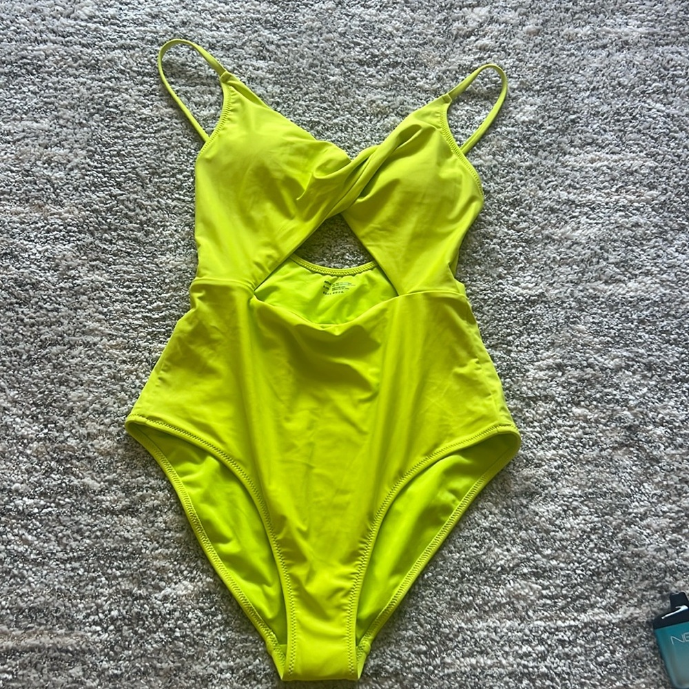 Aerie Lime Green one piece bathing suit